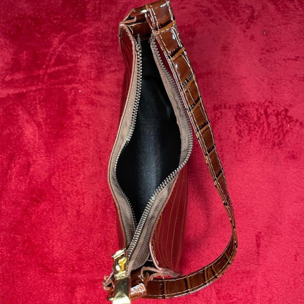 Brown Croc Purse - Picture 2 of 2
